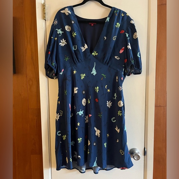 STAUD Milla Mini Dress in Good Vibes Twilight - Picture 6 of 10